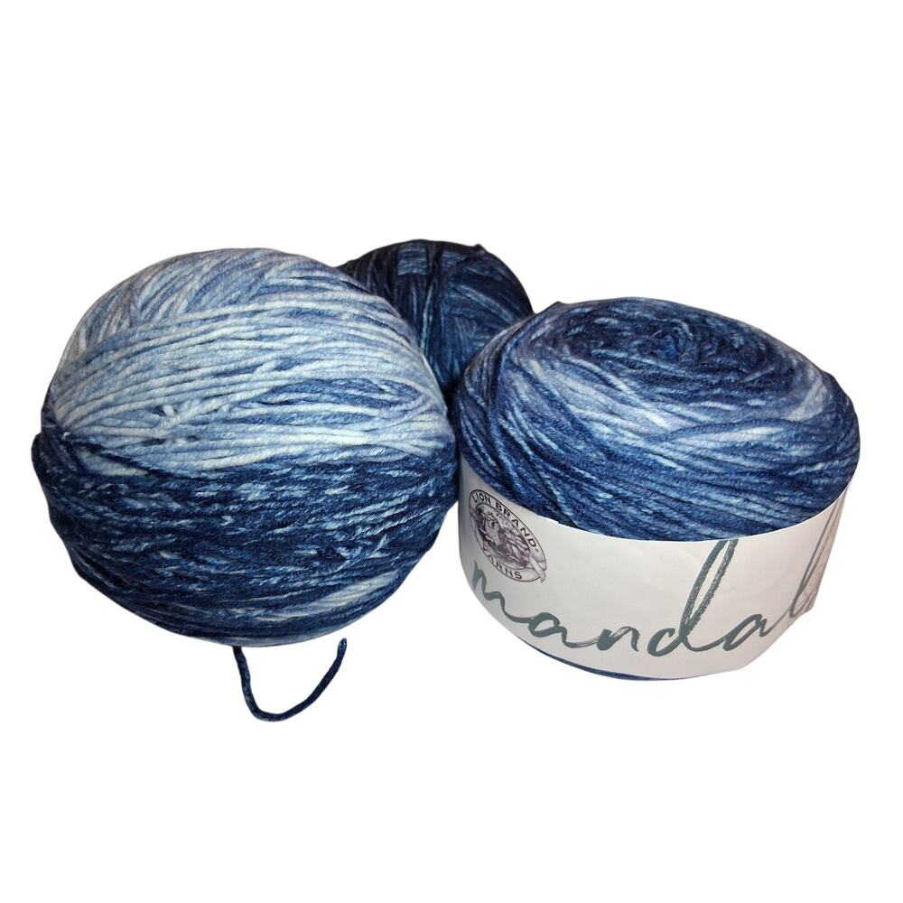 Lion Brand Yarn Mandala Yarn, Kraken 2 New 1 Used Harmony